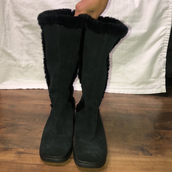 Bongo wedge suede winter boots  19963-8, size 9M - Picture 5 of 8